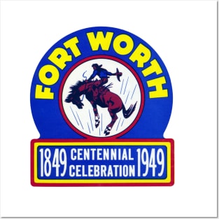 1949 Fort Worth Texas Centennial Posters and Art